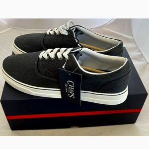 Gray Brand New With Box Chaps Men's Chace Canvas Lace-Up Sneakers